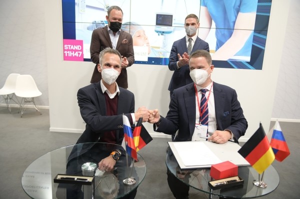 Российские производители представили продукцию на выставке MEDICA 2021 Российские производители представили продукцию на выставке MEDICA 2021