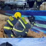 Крушение самолета. Новыми тяжелыми кадрами поделились в МЧС